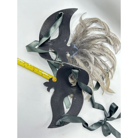Set of 2 Masks Couples Masquerade Masks For Women Men Feather Mardi Gras Cosplay - Picture 7 of 10